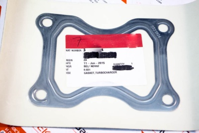 3331924 Прокладка турбокомпрессора турбины GASKET TURBOCHARGER Cummins QSK19 Взаимозаменяемые номера: 3081824, 4096160